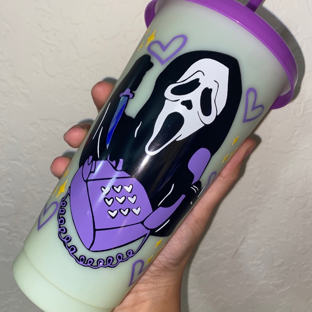 Color changing Scream tumbler